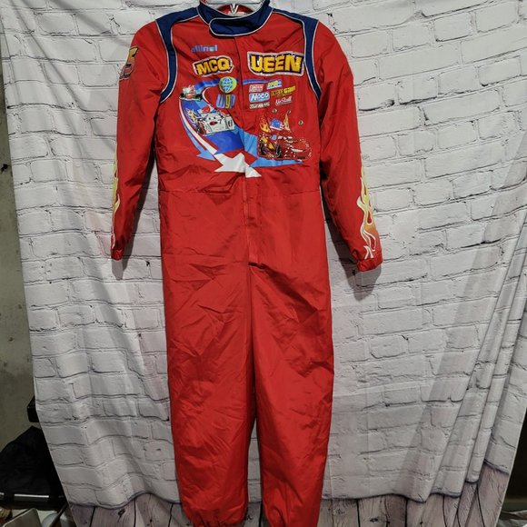 Disney Store Cars 2 Lightning McQueen Costume Light Up Racing Suit - Picture 1 of 7